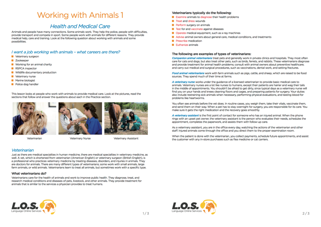 working-with-animals-1-language-online-services